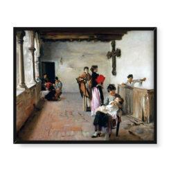 John Singer Sargent Wenecka loggia 50×40