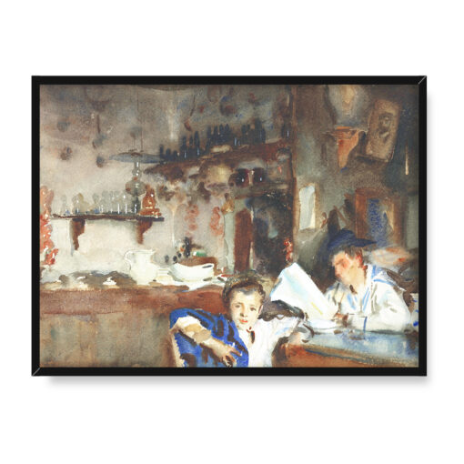 John Singer Sargent Wenecka trattoria 40x30 w RAMIE