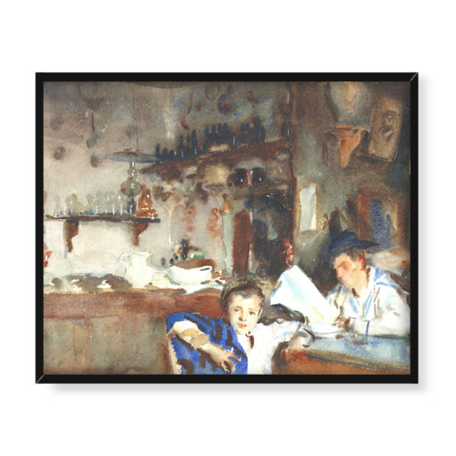John Singer Sargent Wenecka trattoria 50x40 w RAMIE