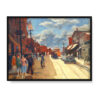 John Sloan Główna ulica Gloucester 40×30 w RAMIE