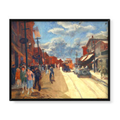 John Sloan Główna ulica Gloucester 50×40