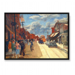 John Sloan Główna ulica Gloucester 70×50