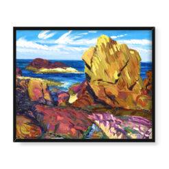 John Sloan Żółta skała Gloucester 50×40