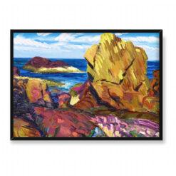 John Sloan Żółta skała Gloucester 70×50