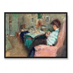 Józef Mehoffer Młoda kobieta szyjąca 70×50