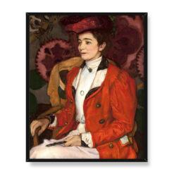 Józef Mehoffer Portret Izy Axentowicz 40×50