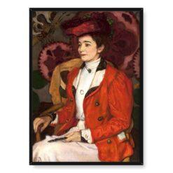 Józef Mehoffer Portret Izy Axentowicz 50×70