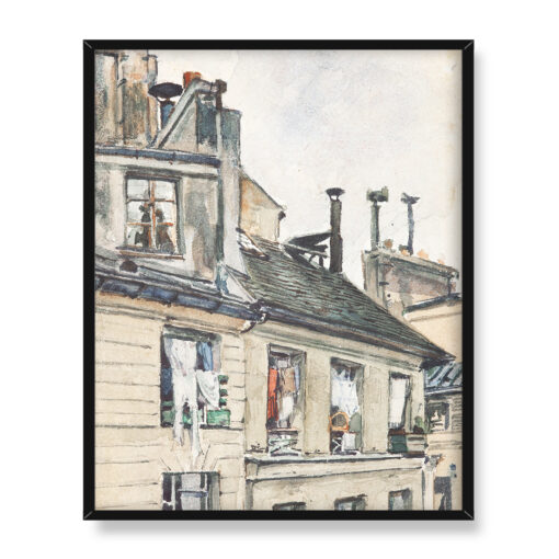 Józef Mehoffer Widok z okna pracowni w Paryżu 40x50 w RAMIE