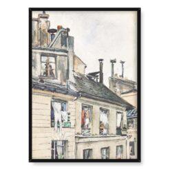 Józef Mehoffer Widok z okna pracowni w Paryżu 50×70