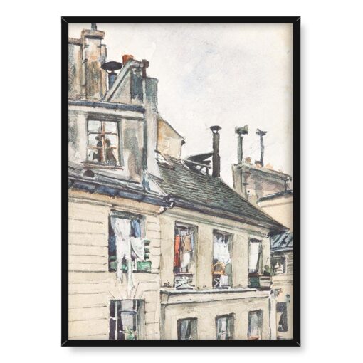 Józef Mehoffer Widok z okna pracowni w Paryżu 50x70
