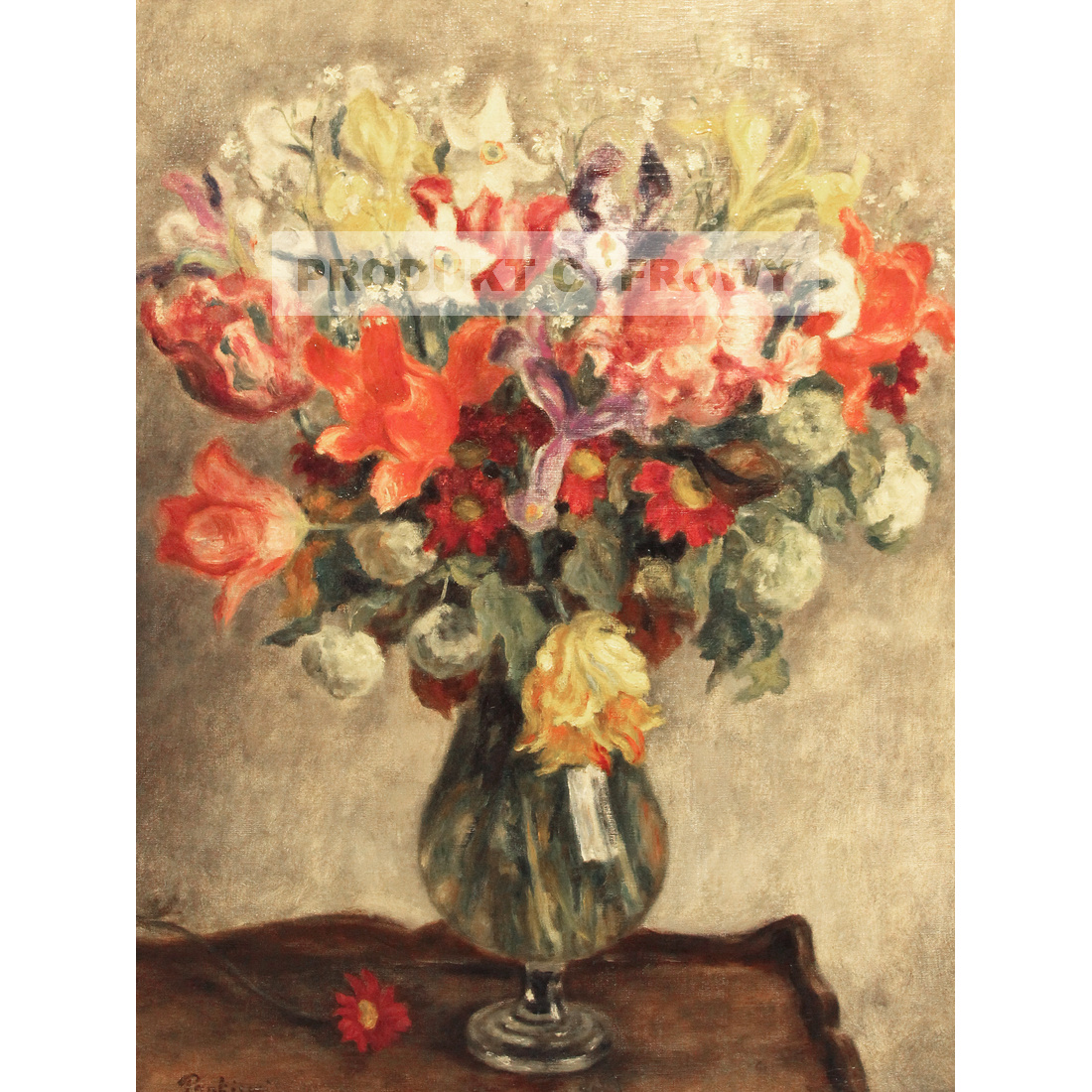 Józef Pankiewicz Kwiaty w szklanym wazonie — produkt cyfrowy do pobrania