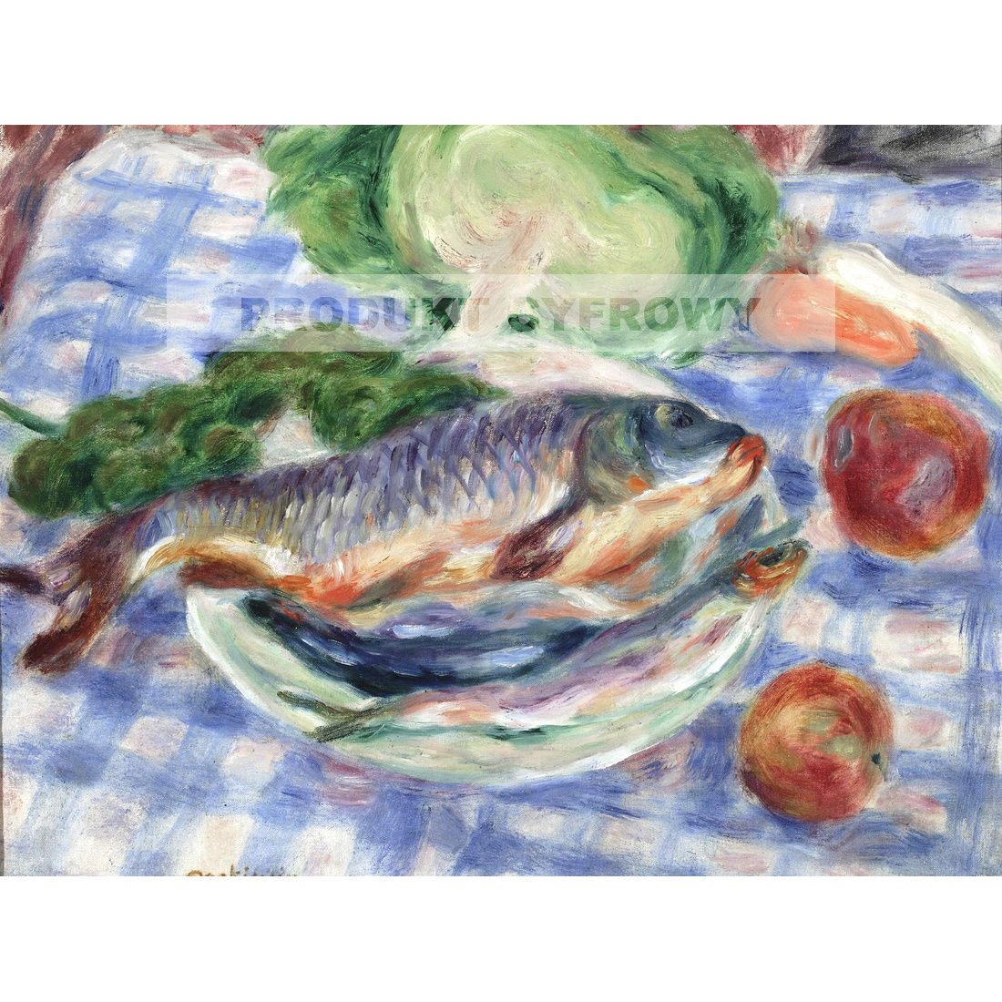 Józef Pankiewicz Martwa natura Karp — produkt cyfrowy do pobrania