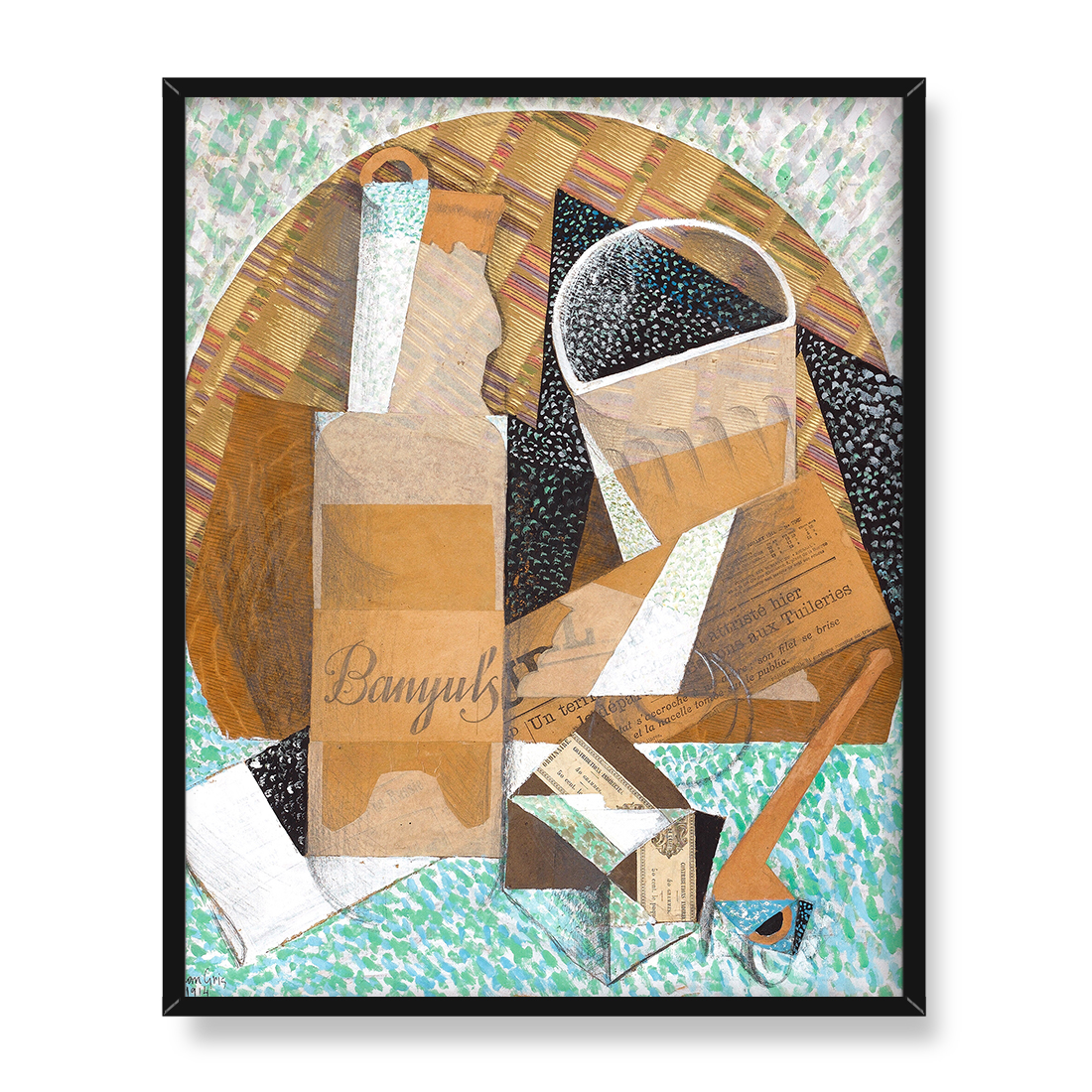 Juan Gris Butelka Banyuls 40x50