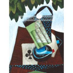 Juan Gris Kieliszek i karty do gry — produkt cyfrowy do pobrania
