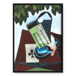 Juan Gris Kieliszek i karty do gry 50×70