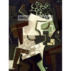 Juan Gris Kompotier i kraciasty obrus — produkt cyfrowy do pobrania Juan Gris Kompotier i kraciasty obrus — produkt cyfrowy do pobrania