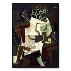 Juan Gris Kompotier i kraciasty obrus 50×70