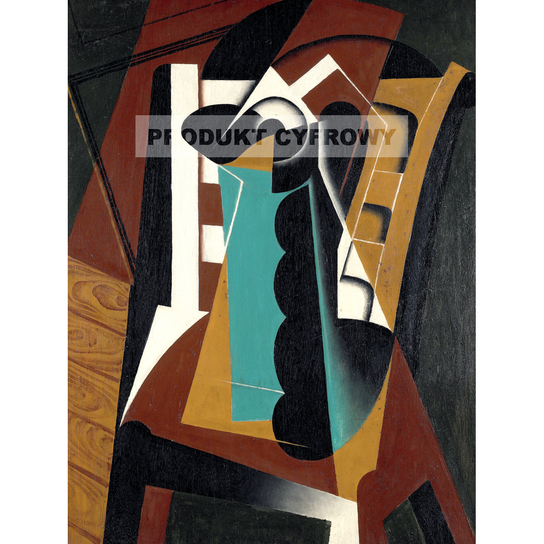 Juan Gris Martwa natura na krześle — produkt cyfrowy do pobrania