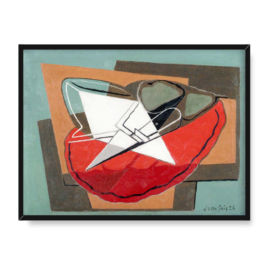 Juan Gris Nóż 40x30 w RAMIE