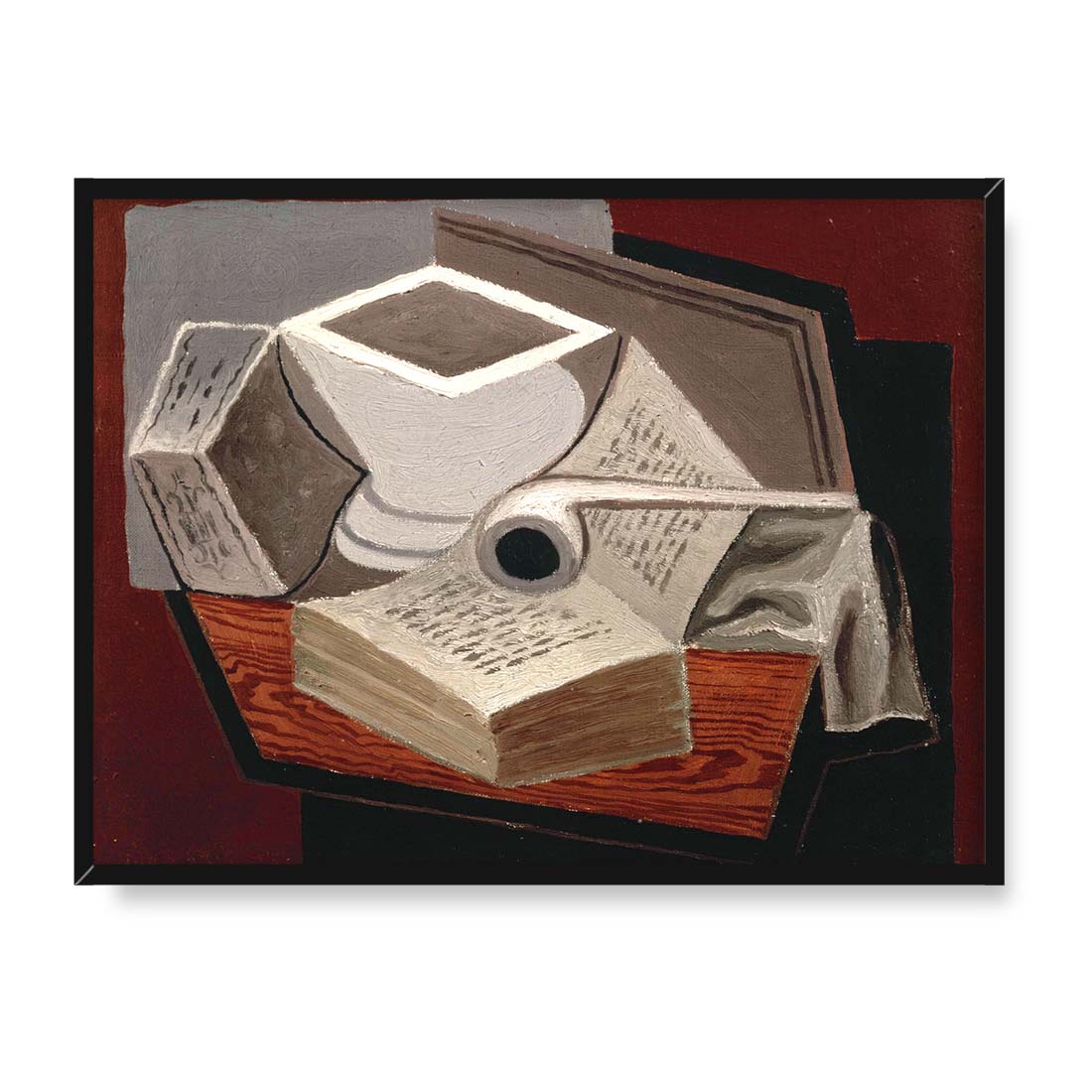 Juan Gris Otwarta książka 40x30 w RAMIE