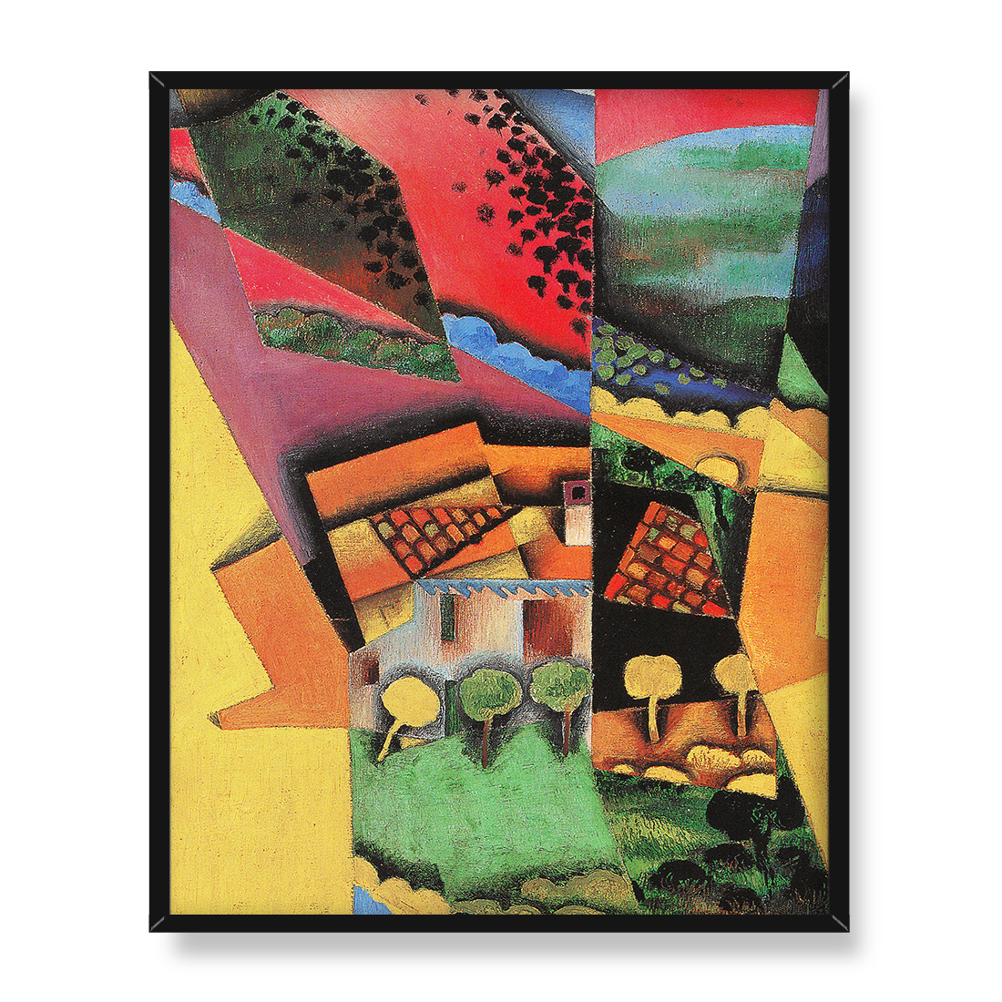 Juan Gris Pejzaż w Ceret 40x50