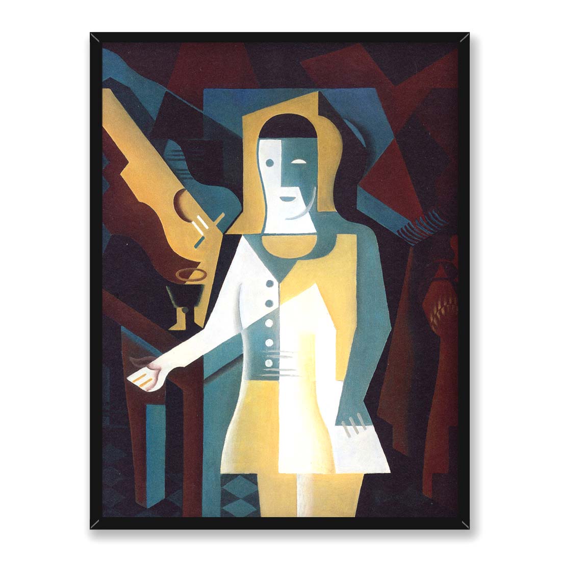 Juan Gris Pierrot 30x40