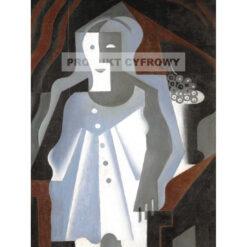 Juan Gris Pierrot z winogronem — produkt cyfrowy do pobrania