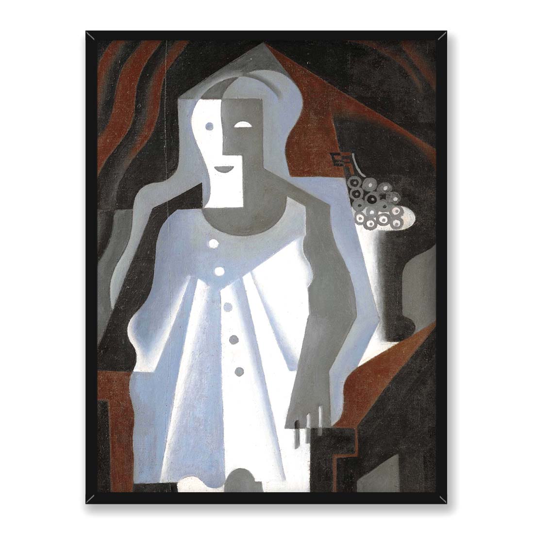 Juan Gris Pierrot z winogronem 30x40