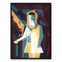 Juan Gris Pierrot z winogronem 50×70