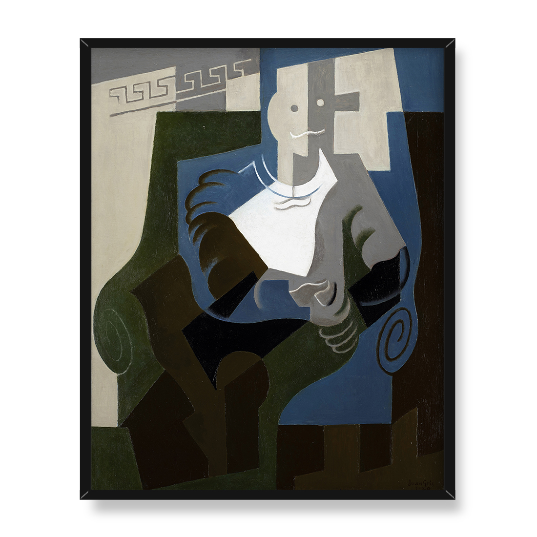 Juan Gris Siedzący Arlekin 40x50