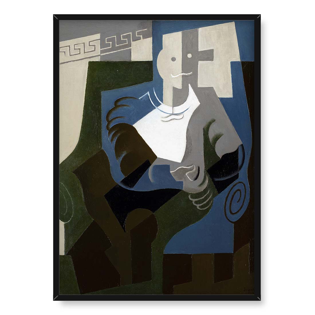 Juan Gris Siedzący Arlekin 50x70