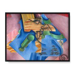 Juan Gris Skrzypce i kieliszek 40×30