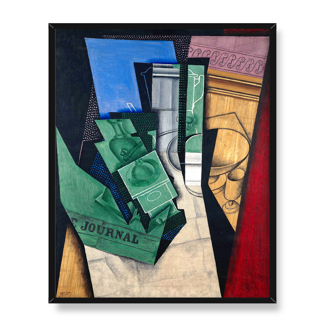 Juan Gris Stół w kawiarni 1912 40x50 w RAMIE