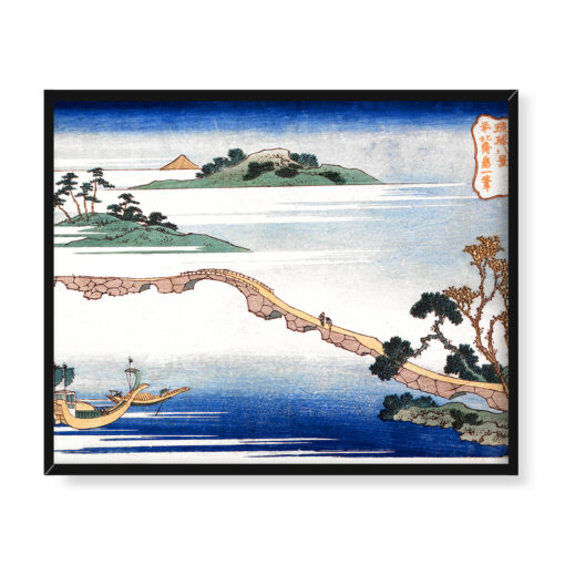 Katsushika Hokusai Jesień Osiem widoków Ryukyu 50x40 w RAMIE