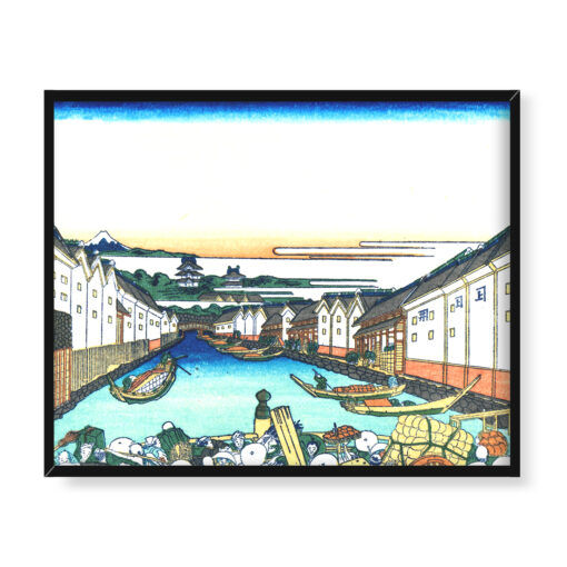 Katsushika Hokusai Most Nihonbashi 36 widoków Fuji 50x40 w RAMIE