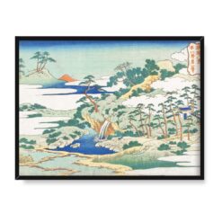 Katsushika Hokusai Święte źródło Jogaku 40×30 w RAMIE