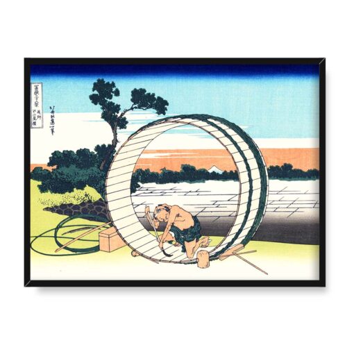 Katsushika Hokusai Widok z prowincji Owari 36 widoków Fuji 40x30