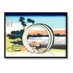 Katsushika Hokusai Widok z prowincji Owari 36 widoków Fuji 70×50