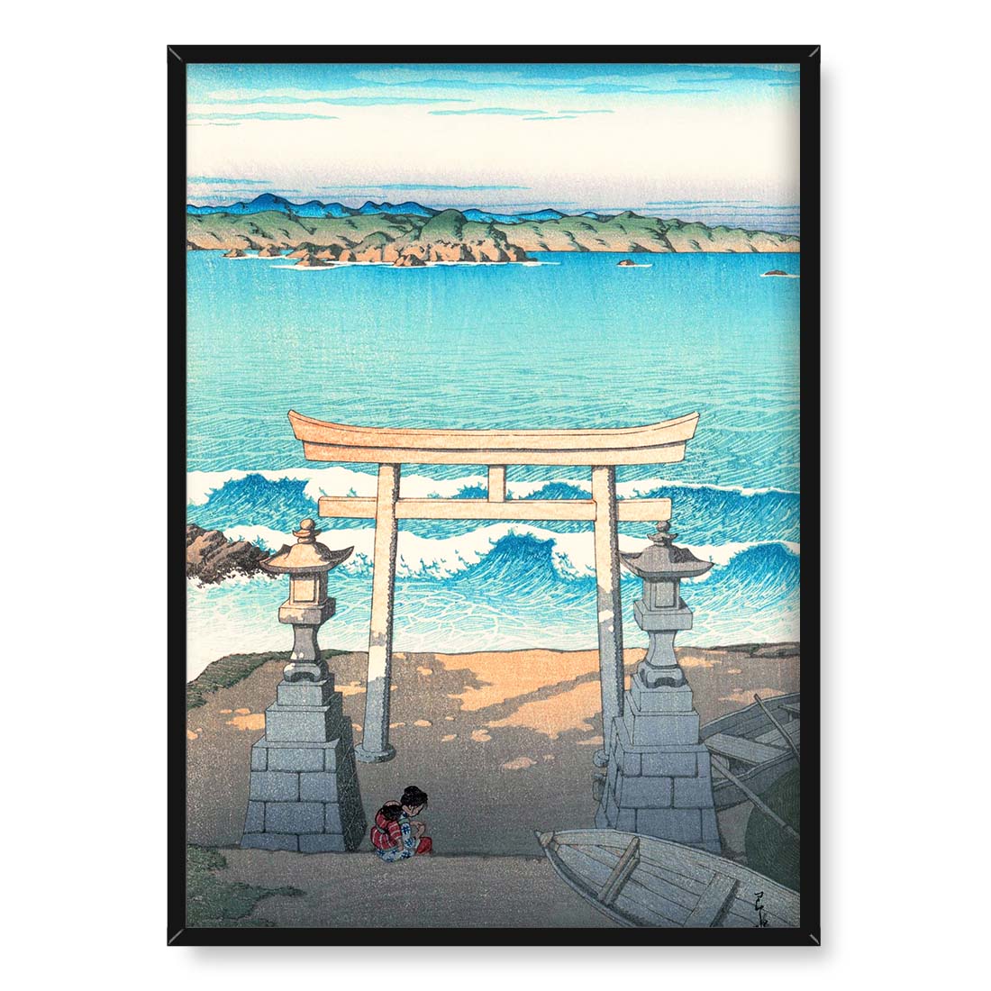 Kawase Hasui Boshu Futomi 50x70