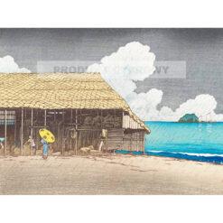 Kawase Hasui Chaty rybackie — produkt cyfrowy do pobrania