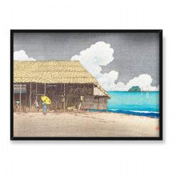 Kawase Hasui Chaty rybackie 70×50