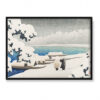 Kawase Hasui Hashidate w śniegu 70×50