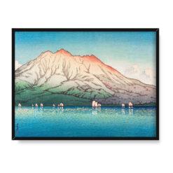 Kawase Hasui Kagoshima Sakurashima 40×30