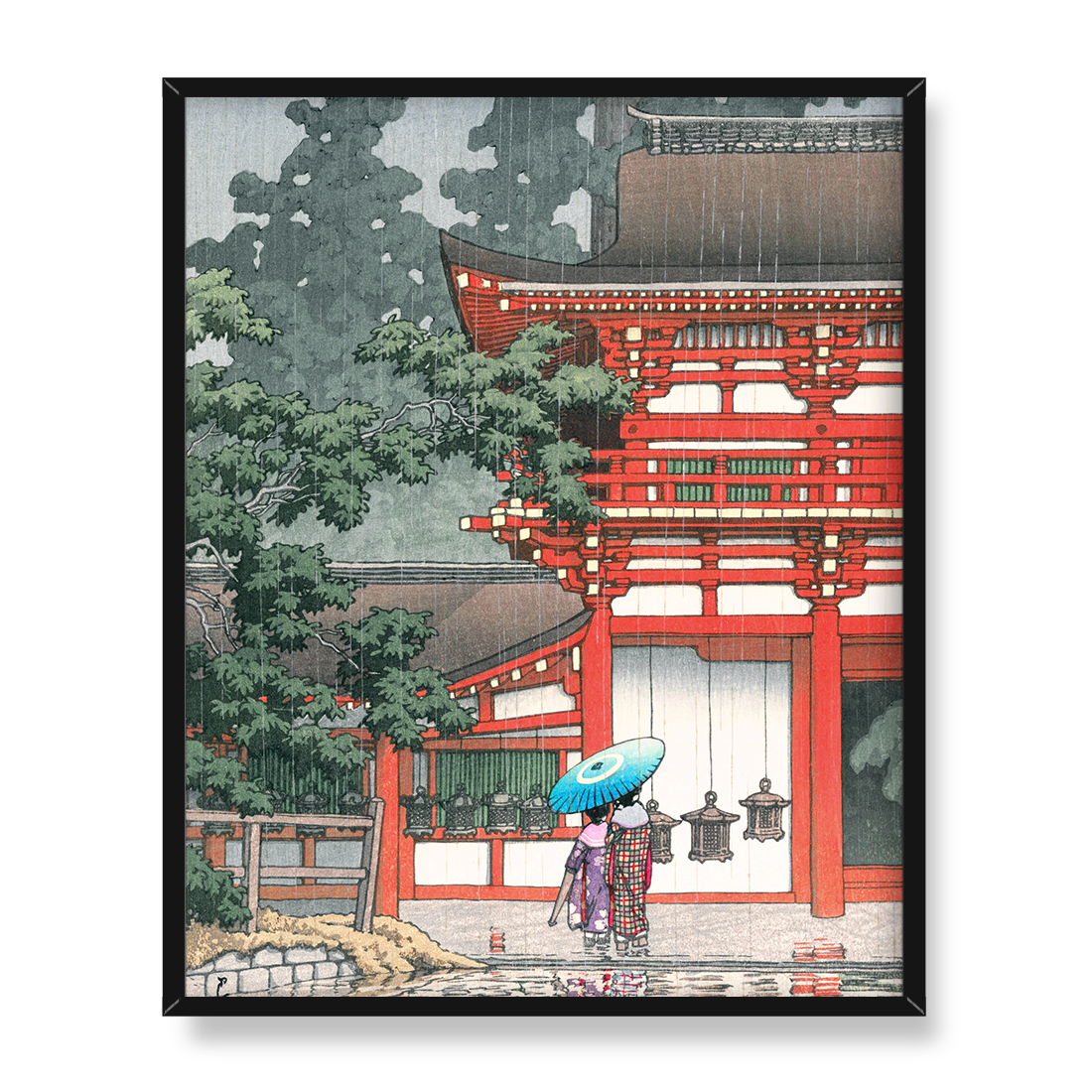 Kawase Hasui Kosho-ji w Etchu Him 40x50