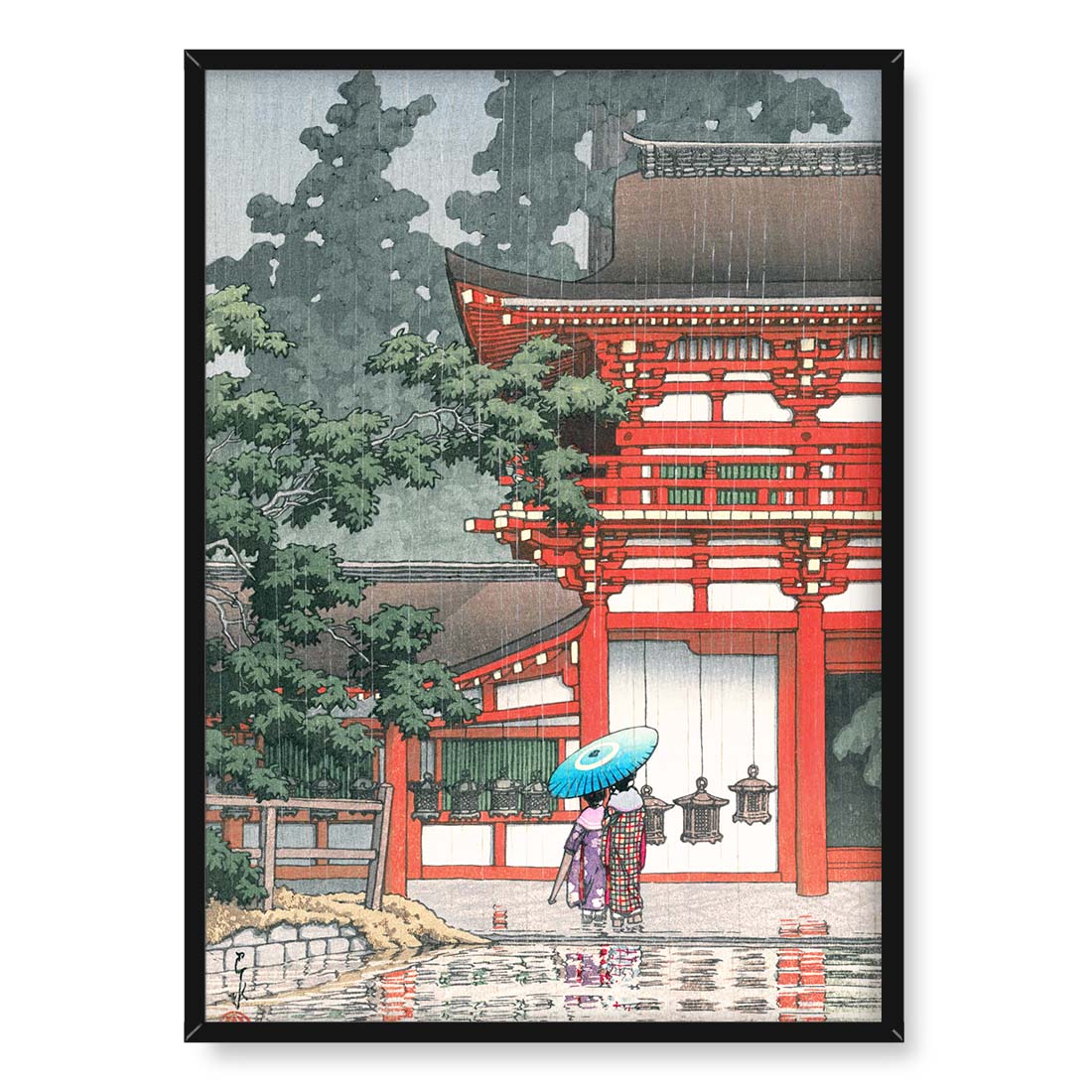 Kawase Hasui Kosho-ji w Etchu Him 50x70