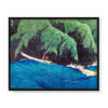 Kawase Hasui Plaża Urahama w Echigo 50×40 w RAMIE