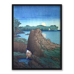 Kawase Hasui Port Ogi na Sado 30×40 w RAMIE