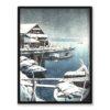 Kawase Hasui Śnieg w Mukojima 30×40 w RAMIE Kawase Hasui Śnieg w Mukojima 30×40 w RAMIE