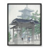 Kawase Hasui Świątynia Zensetsu w Sanshū 40×50