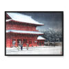 Kawase Hasui Świątynia Zōjō-ji w śniegu 40×30 w RAMIE Kawase Hasui Świątynia Zōjō-ji w śniegu 40×30 w RAMIE